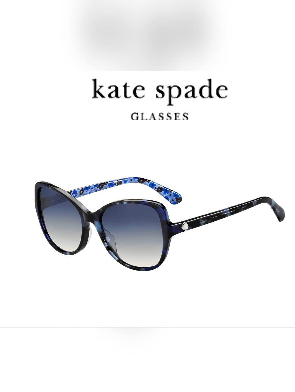 Kate Spade I Blue Karolyn/S Gradient  Oversize Lens Sunglasses J E90 56 17 140